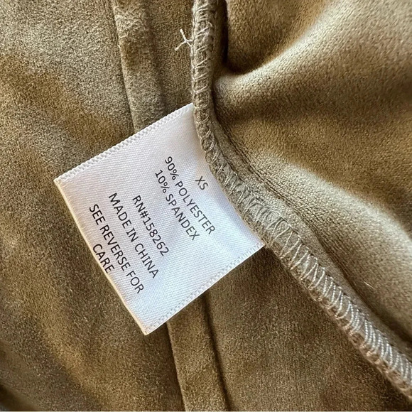 Generation K Faux Suede Short jacket Size XS, military green - Picture 4 of 4